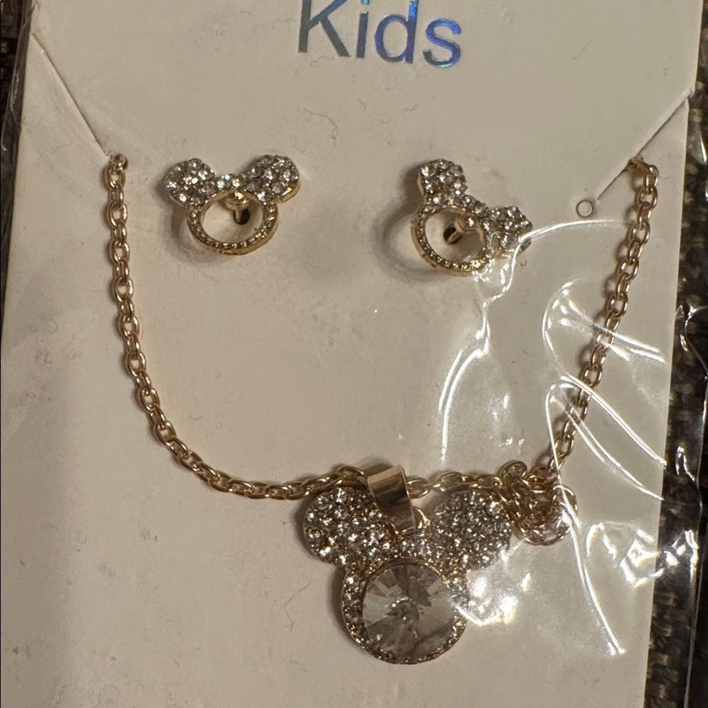 3246-Matt Fun Item- Kids Earrings and Necklace Set Price for 1 Set - Picture 5 of 6